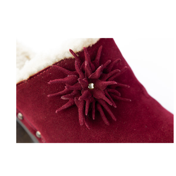 Clio base in vero legno camoscio e montone Made in Italy