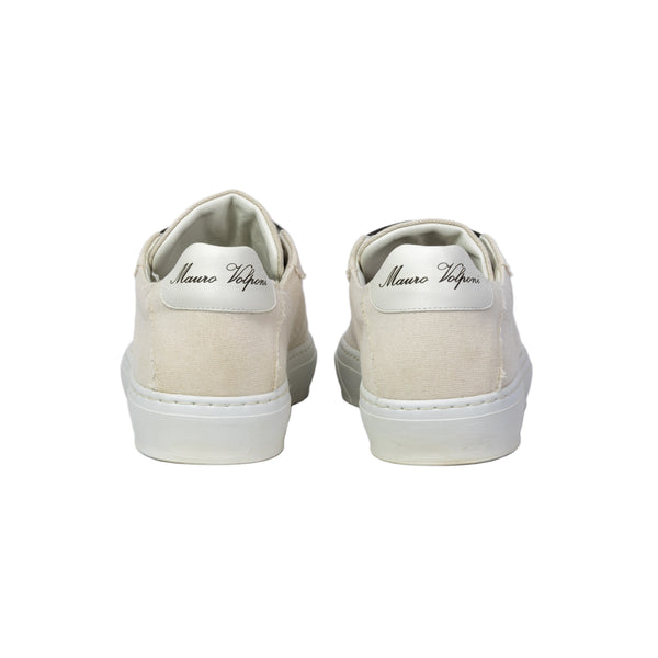 Sneakers in tela Bianco Mauro Volponi