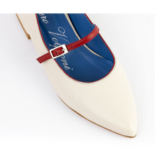 Tulipano in nappa bicolor Made in Italy