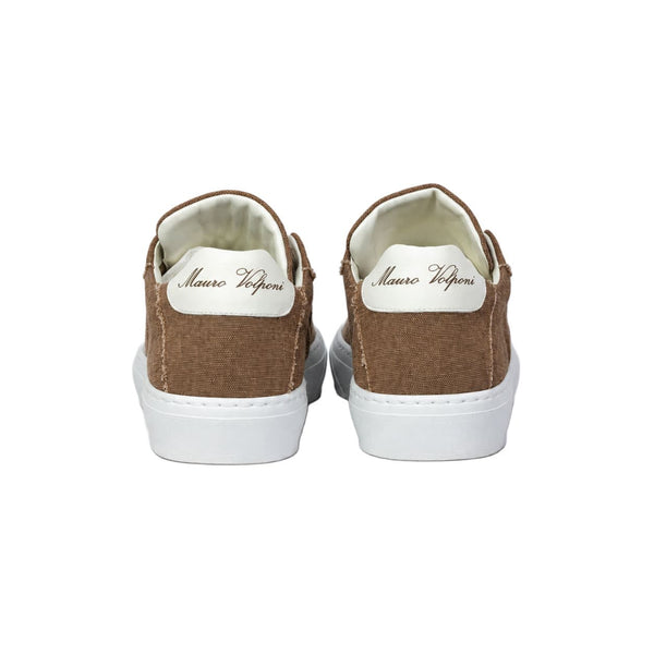 Sneakers in tela - Marrone