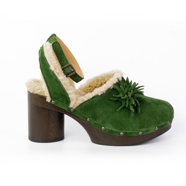 Calliope base in vero legno camoscio e montone Made in Italy