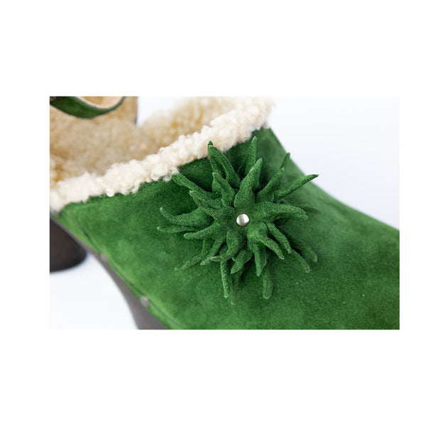 Calliope base in vero legno camoscio e montone Made in Italy