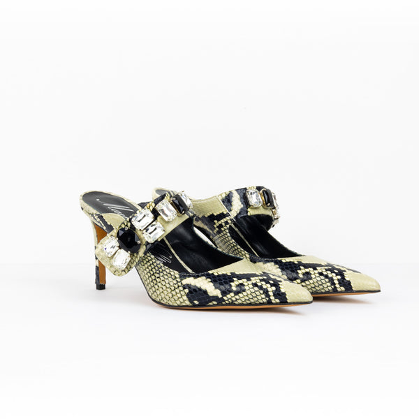 Dalia in vitello stampato con pietre Made in Italy