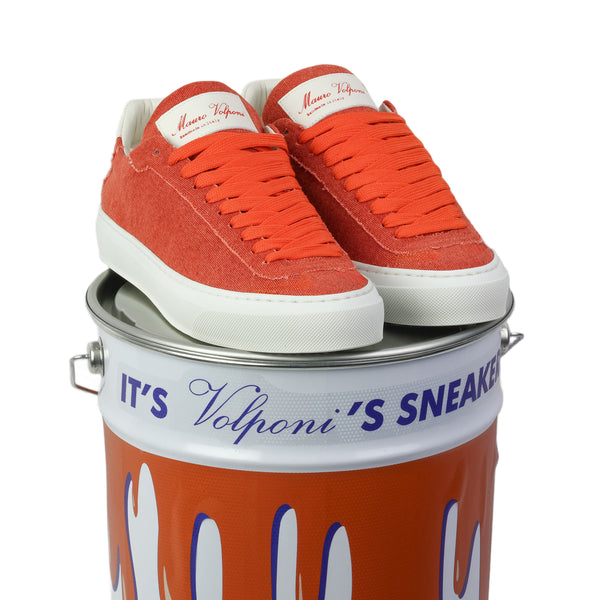 Sneakers in tela - Arancio