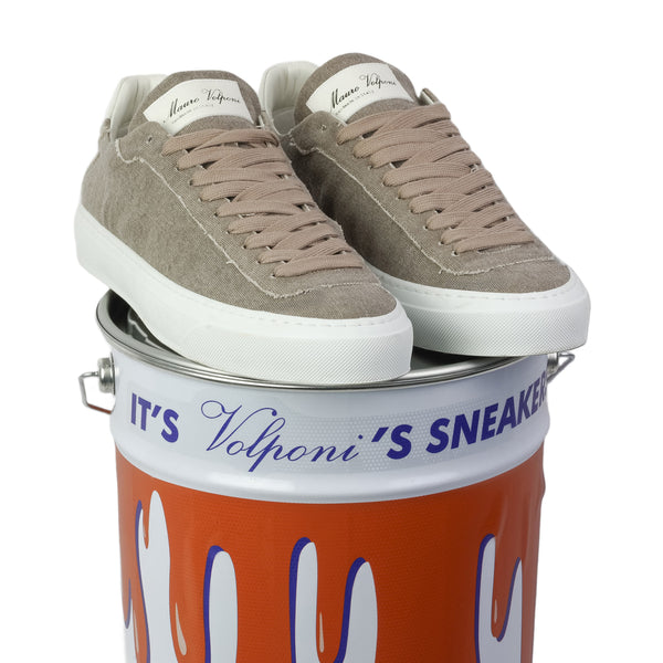 Sneakers in tela Sabbia Mauro Volponi