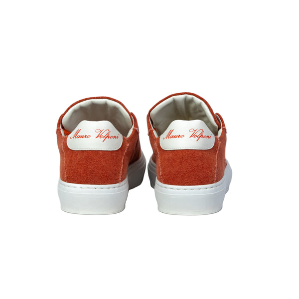 Sneakers in tela - Arancio