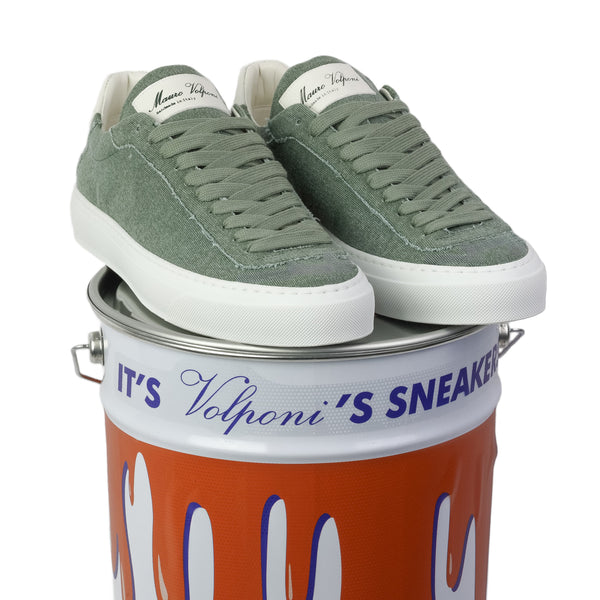 Sneakers in tela - Verde Salvia